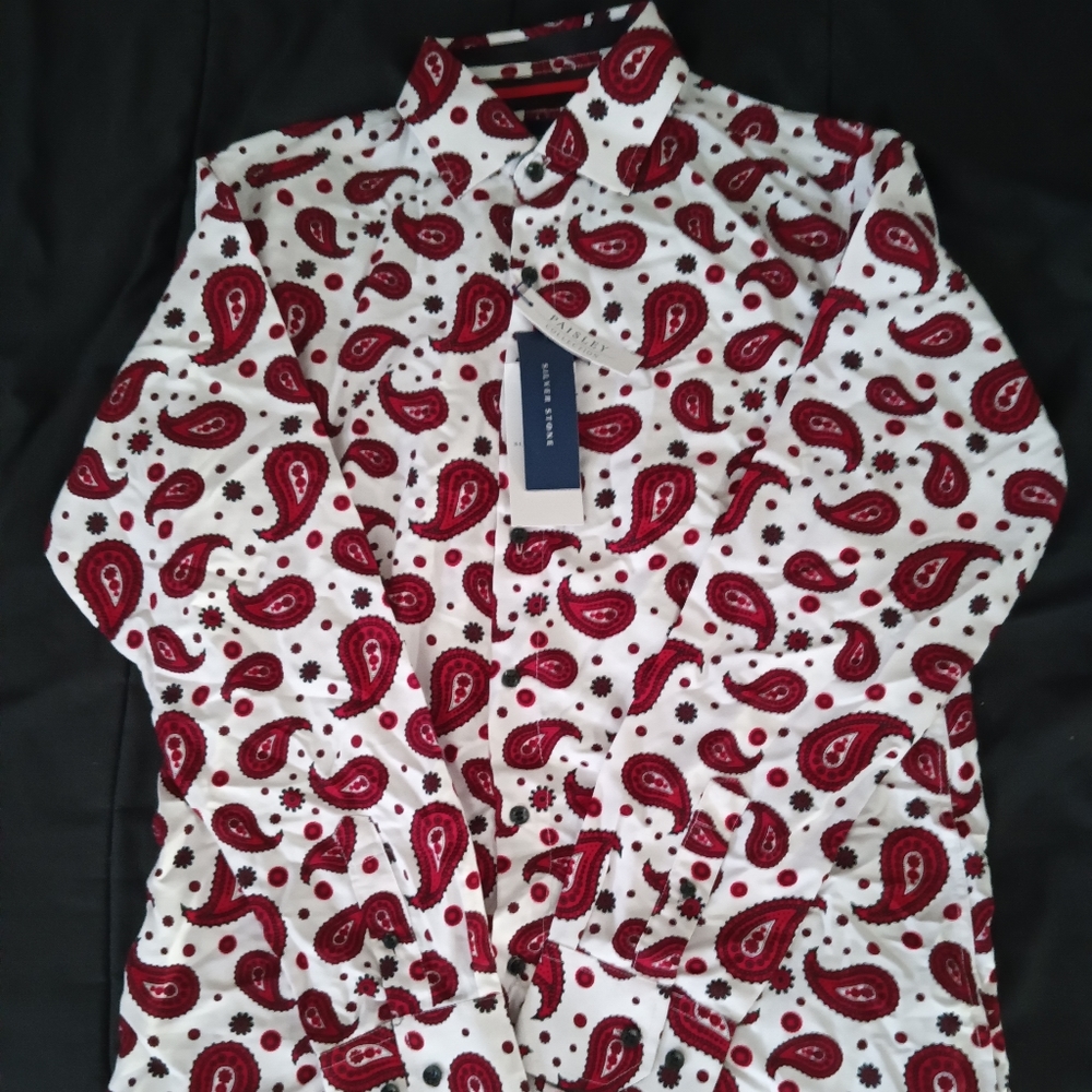 Silver stone button up dress shirt